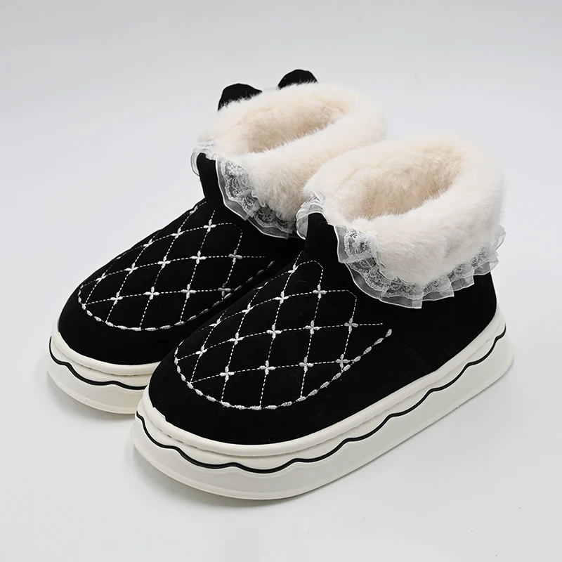 Boots Snow Bow Lace