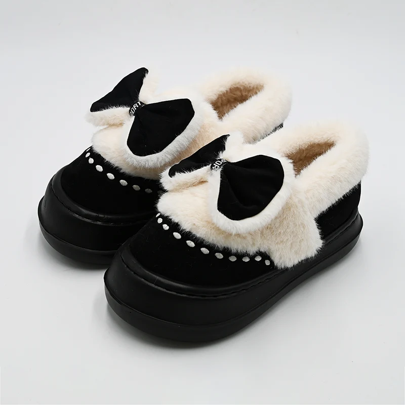 Selipar kapas bowknot
